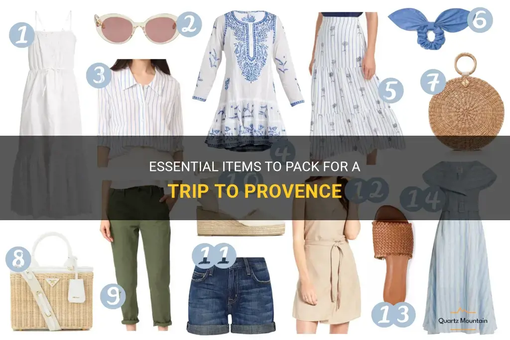 what to pack for provence