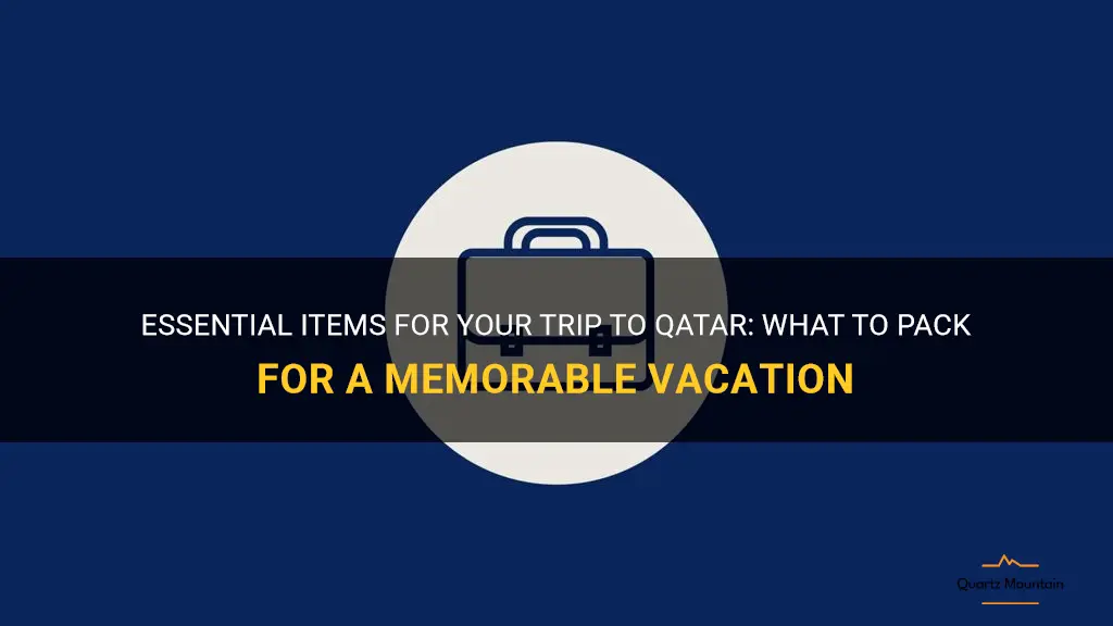 what to pack for qatar