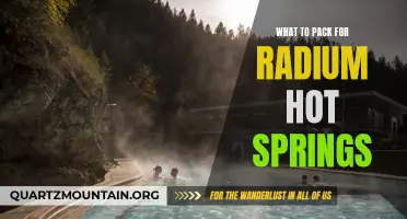 Essential Items to Pack for a Visit to Radium Hot Springs