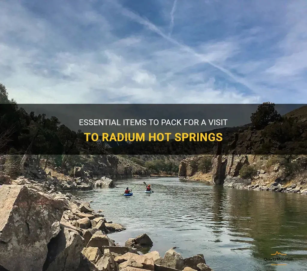 what to pack for radium hot springs