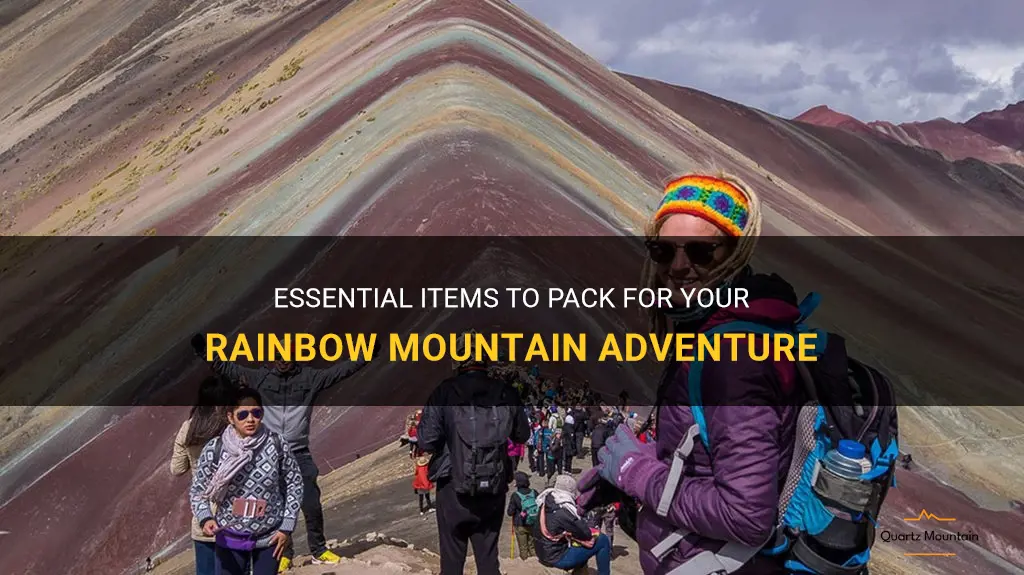 what to pack for rainbow mountain