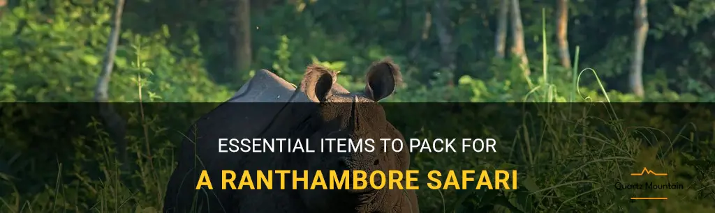 what to pack for ranthambore