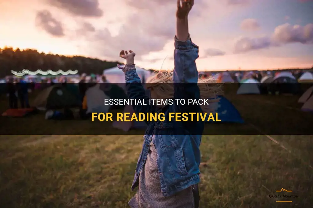what to pack for reading festival