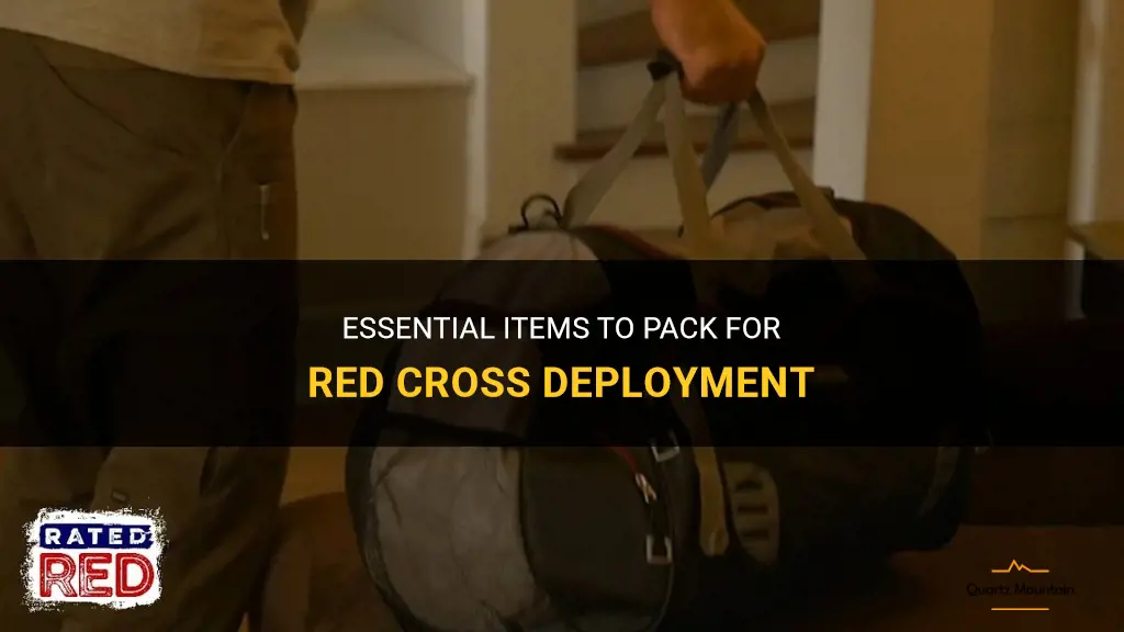 what to pack for red cross deployment