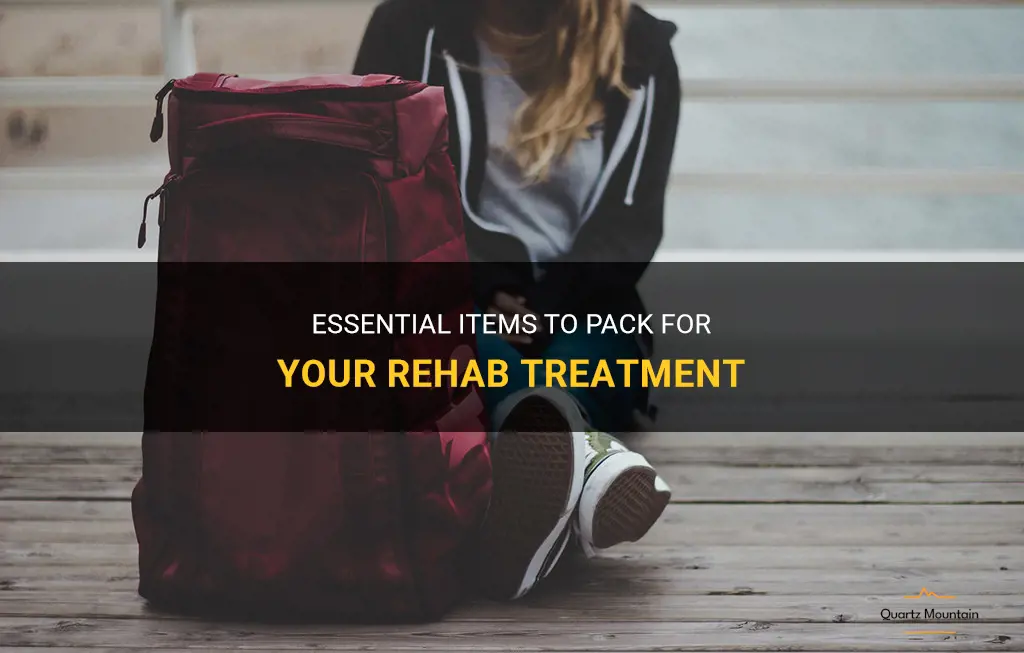 what to pack for rehab tx