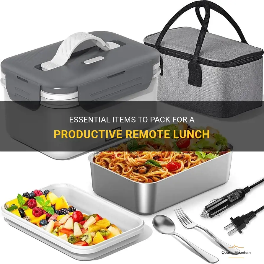 what to pack for remote lunch