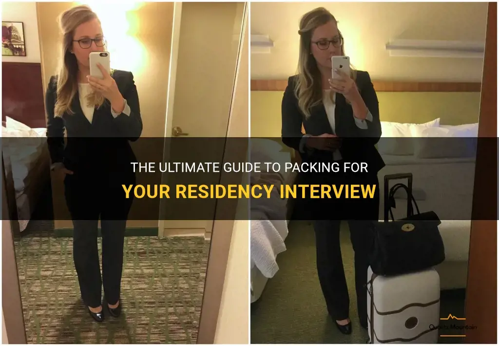 what to pack for residency interview