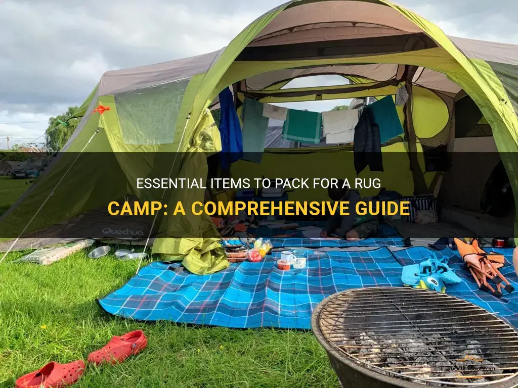 what to pack for rug camp