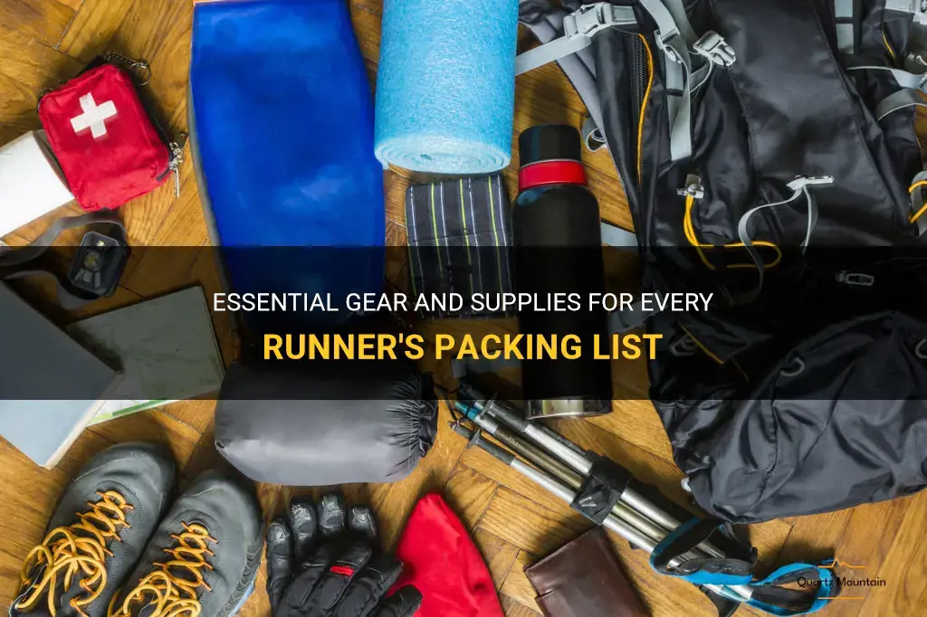 what to pack for runner