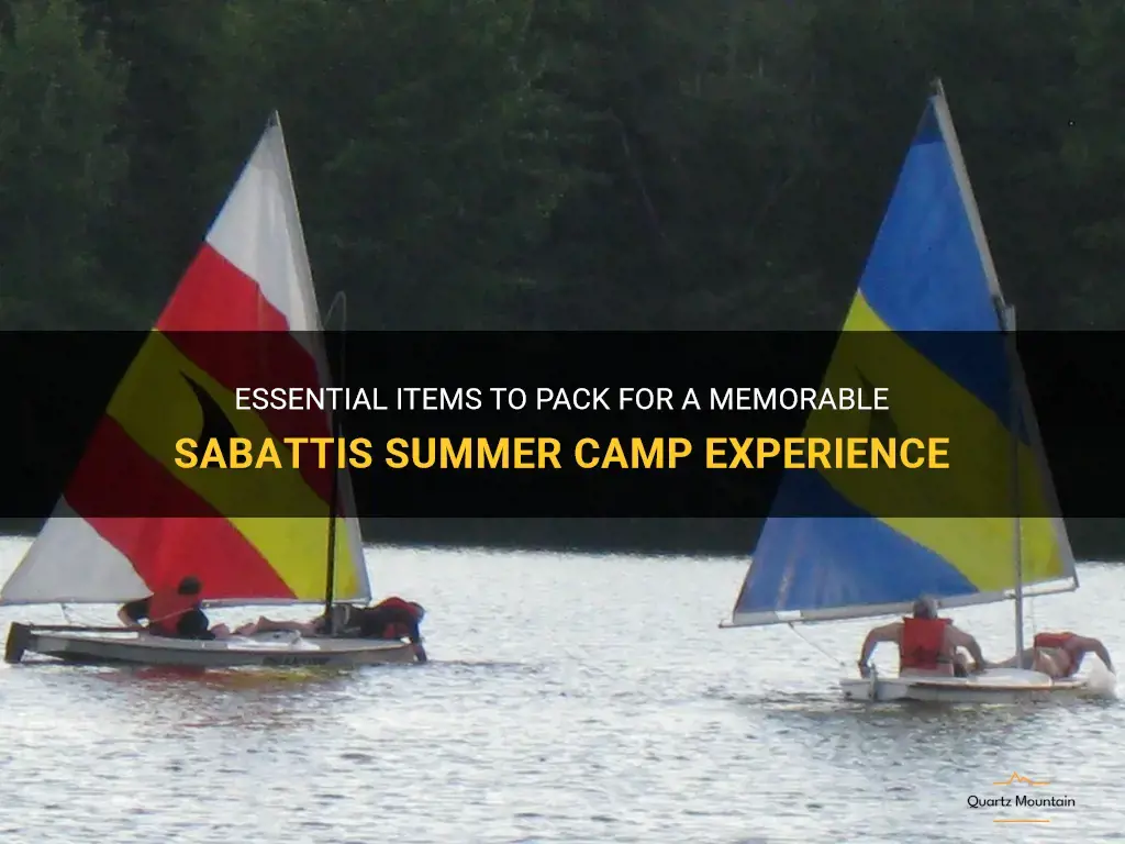 what to pack for sabattis summer camp