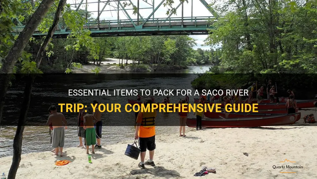 what to pack for saco river trip