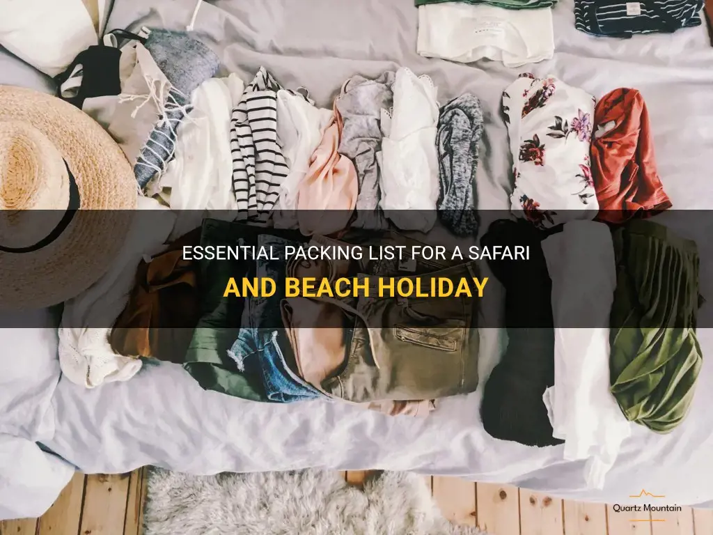what to pack for safari and beach holiday