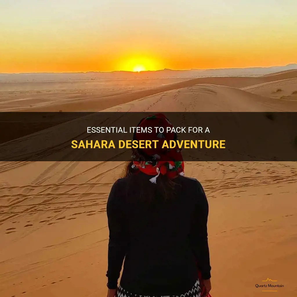 what to pack for sahara desert