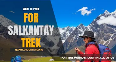 Essential Items to Include in Your Salkantay Trek Packing List