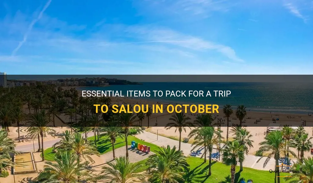 what to pack for salou in October