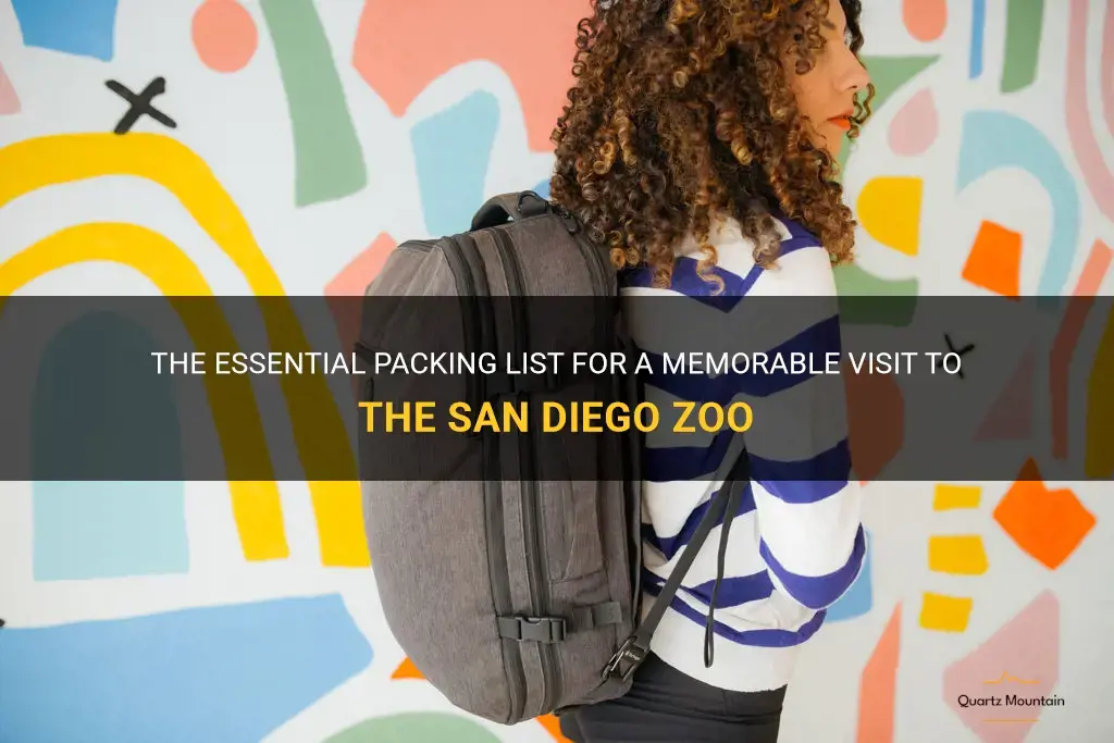 what to pack for san diego zoo