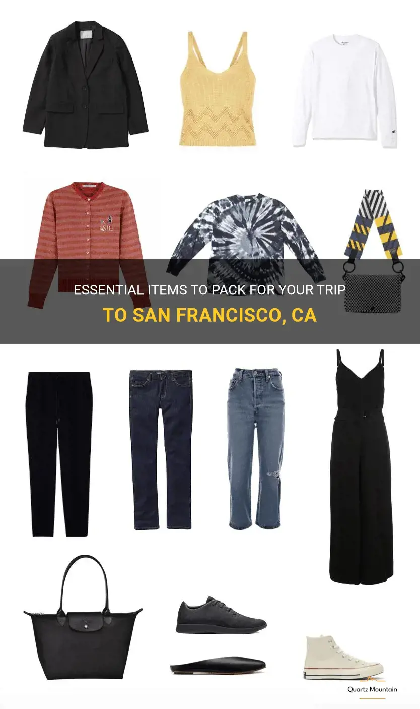 what to pack for san francisco ca