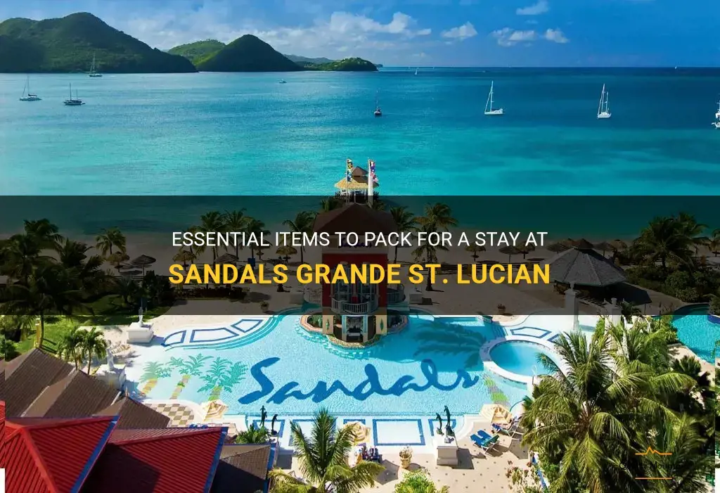 what to pack for sandals grande st lucian