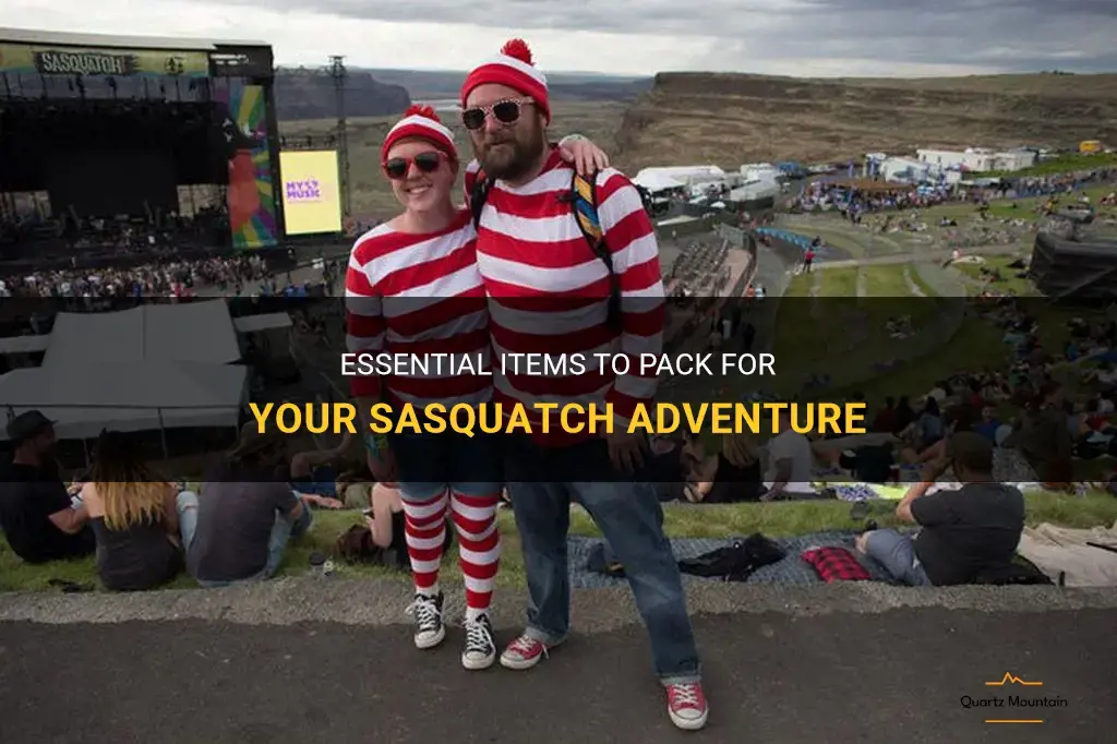 what to pack for sasquatch