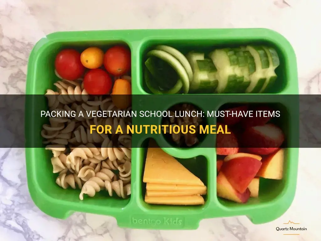 what to pack for school lunch vegetarian