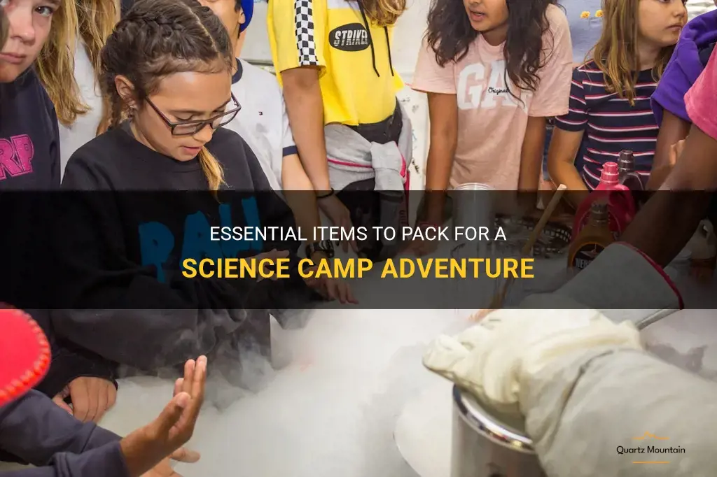 what to pack for science camp