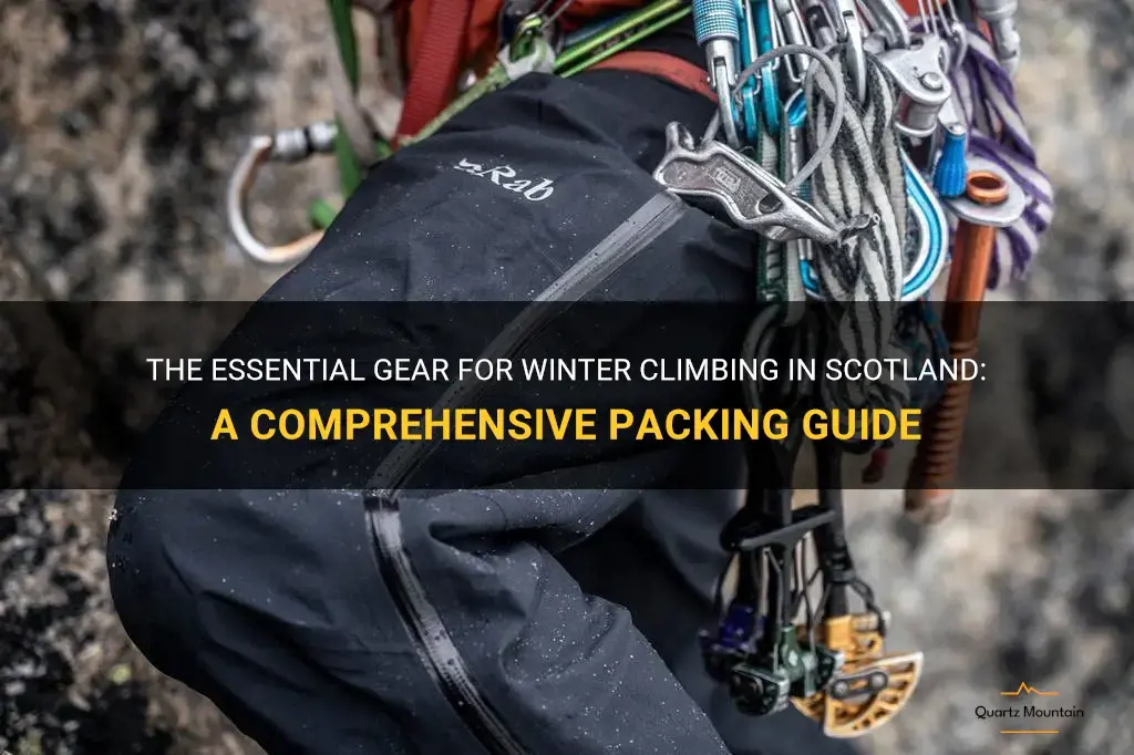 what to pack for scottish winter climbing