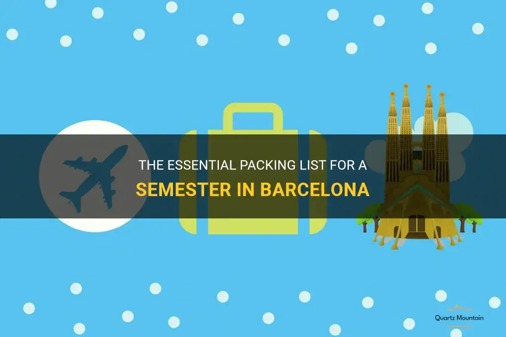 what to pack for semester in barcelona