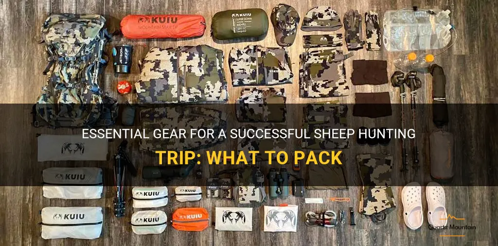 what to pack for sheep hunting