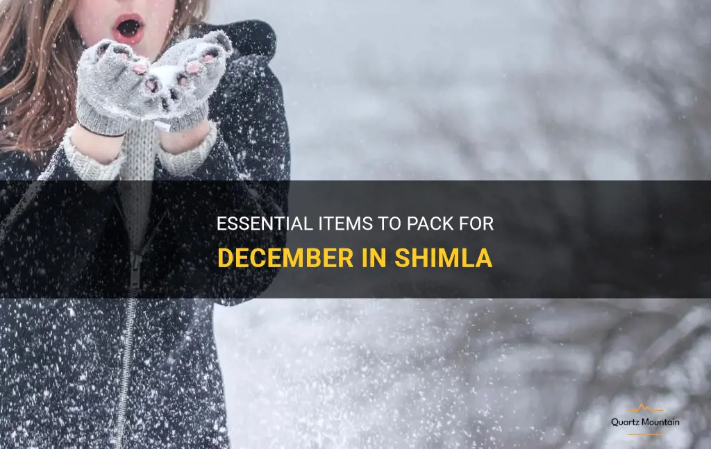 what to pack for shimla in december