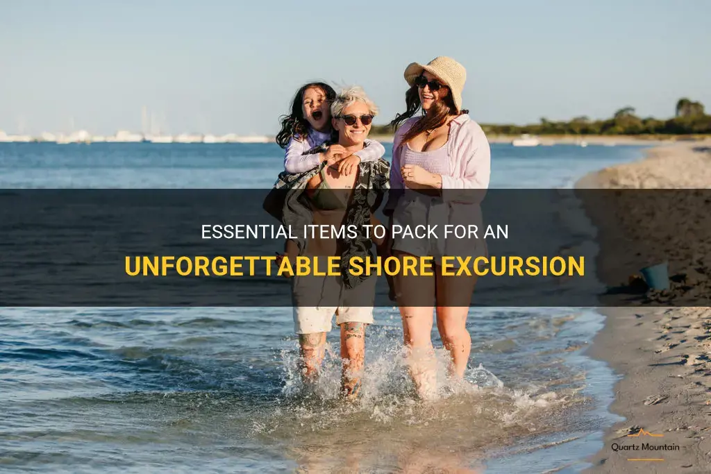 what to pack for shore excursion