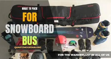 Essential Items to Pack for a Snowboard Bus Trip