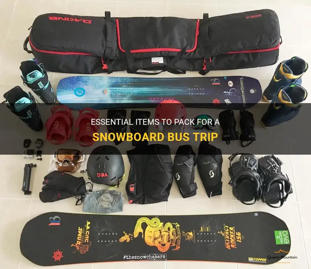 what to pack for snowboard bus