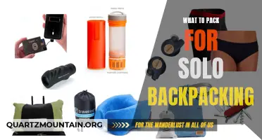 Essential Items to Pack for Solo Backpacking Adventures