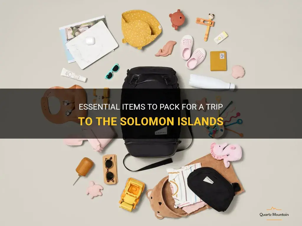 what to pack for solomon islands