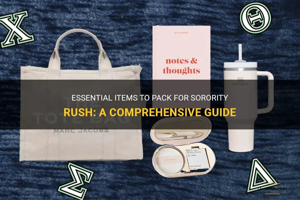 what to pack for sorority rush