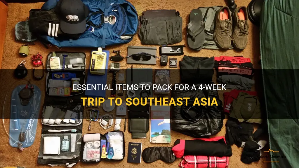 what to pack for southeast asia for 4 weeks