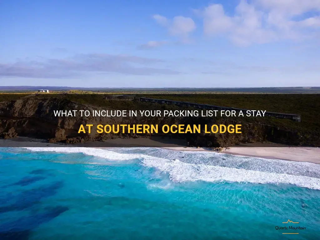 what to pack for southern ocean lodge