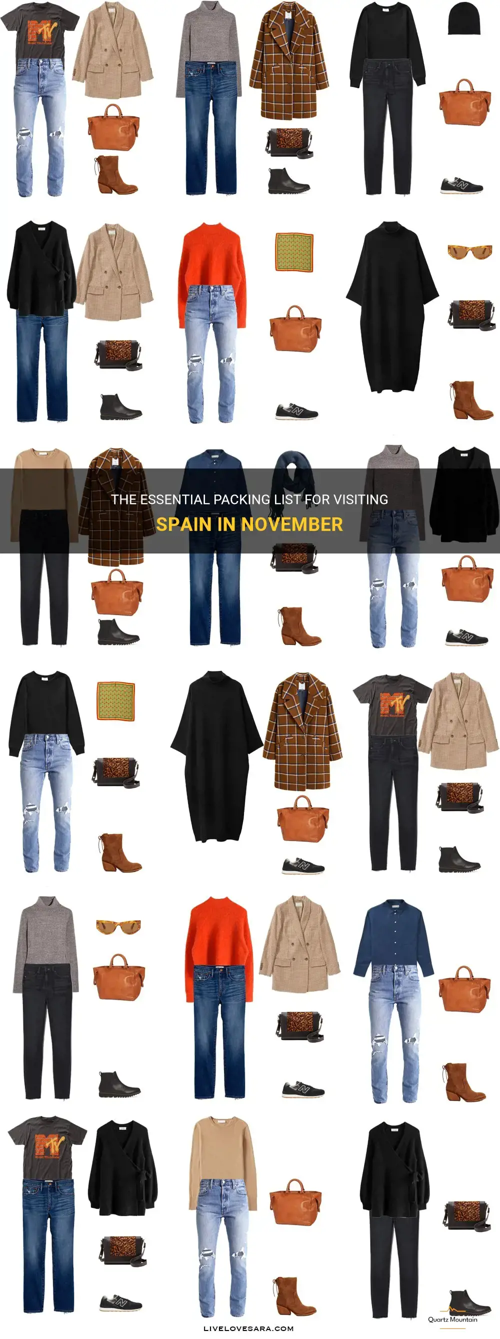 what to pack for spain in november