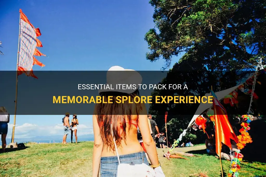 what to pack for splore