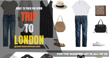 Essential Items to Pack for a Spring Trip to London