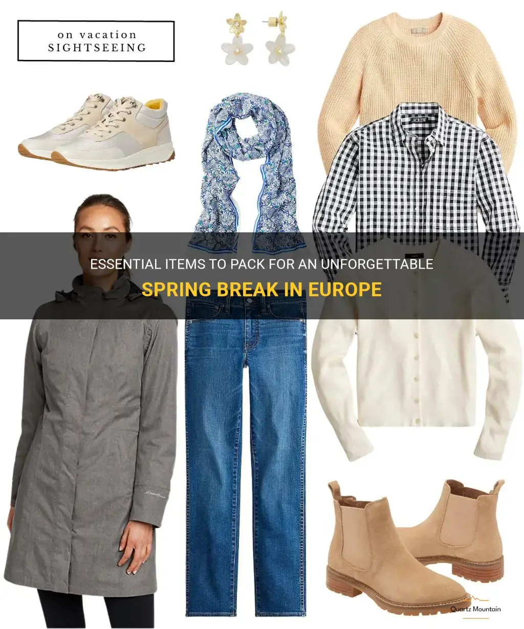 what to pack for spring break in europe