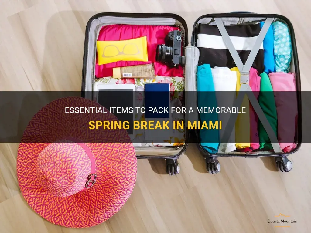 what to pack for spring break in miami