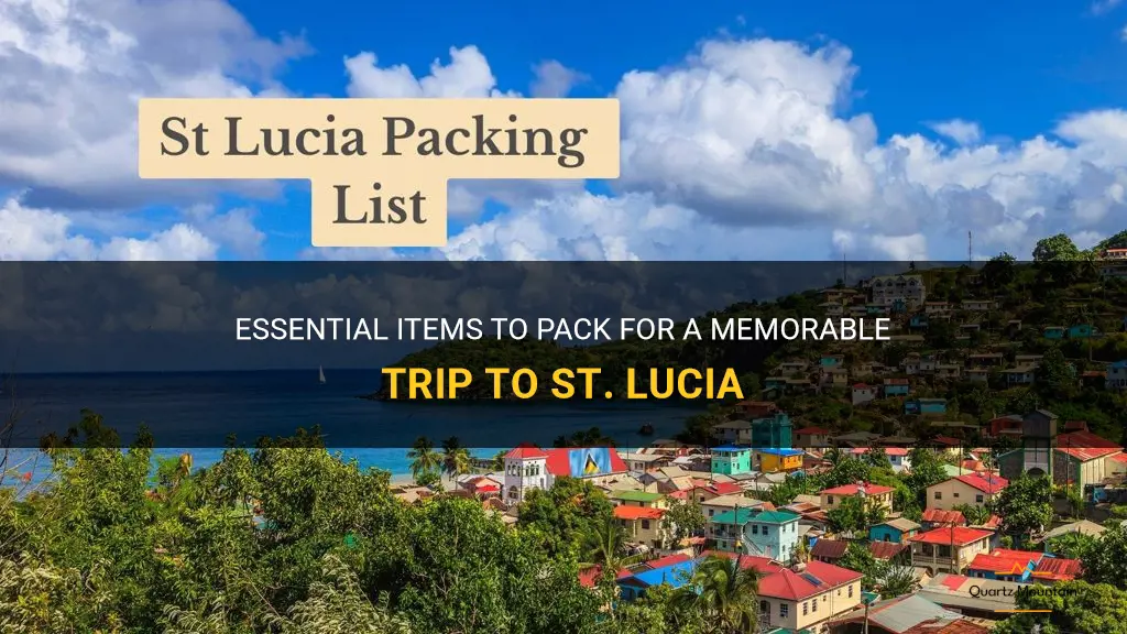 what to pack for st lucia