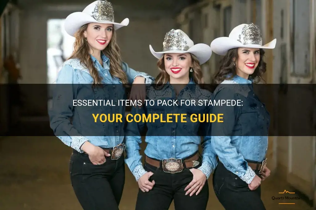 what to pack for stampede
