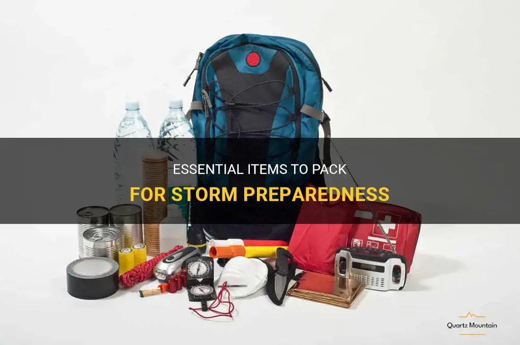 what to pack for storm