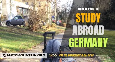 Essential Items to Pack for a Study Abroad Experience in Germany
