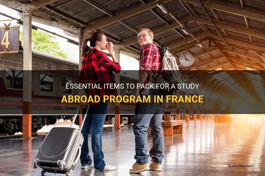 what to pack for study abroad in france