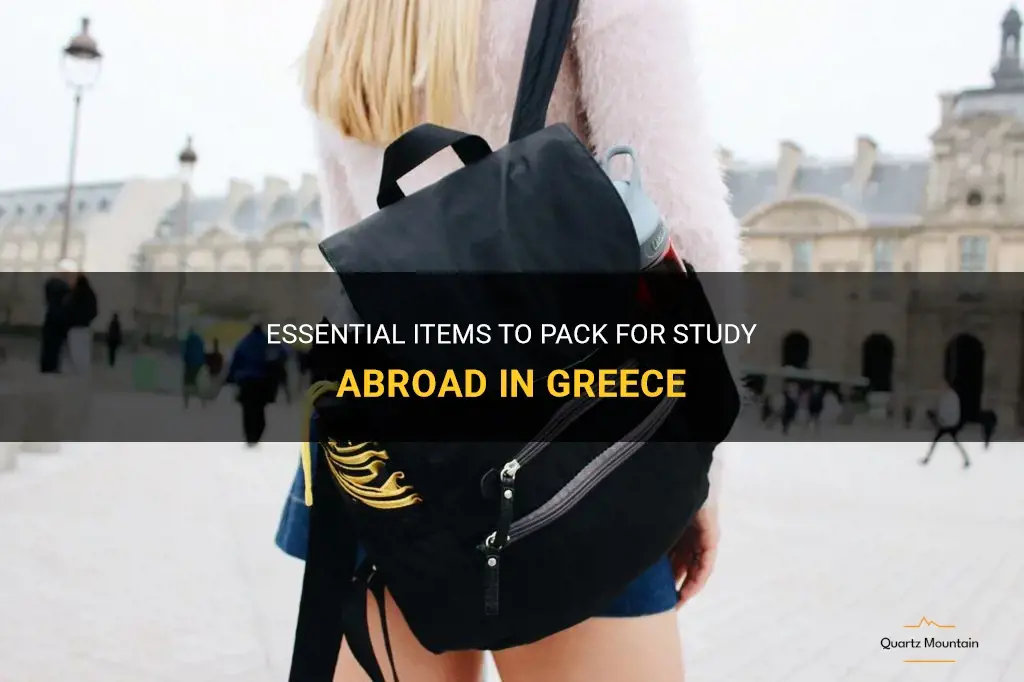 what to pack for study abroad in greece