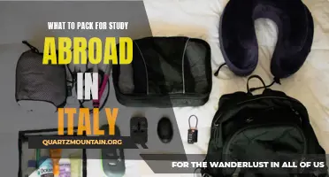 Essential Items to Pack for Studying Abroad in Italy