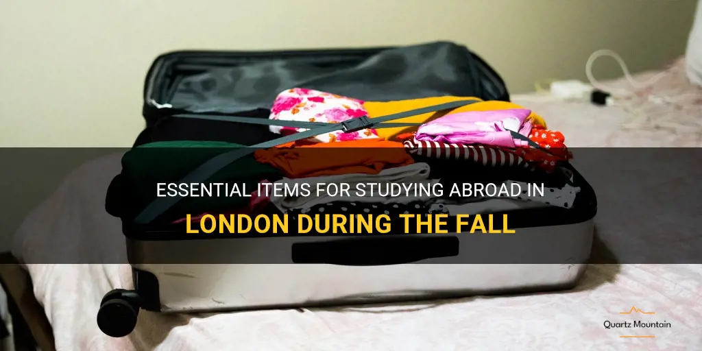 what to pack for study abroad in london fall